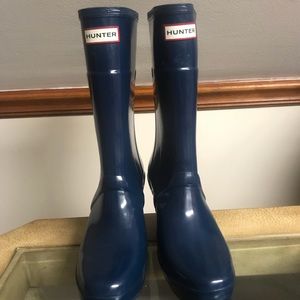 Hunter wedge rain boots